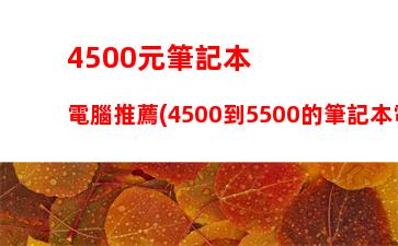 500元筆記本電腦推薦(4500到5500的筆記本電腦的推薦)"