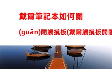 戴爾筆記本如何關(guān)閉觸摸板(戴爾觸摸板開關(guān)快捷鍵)