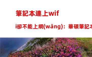 筆記本連上wifi卻不能上網(wǎng)：華碩筆記本連上wifi卻不能上網(wǎng)